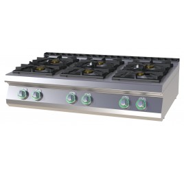 6 égőfejes RedFox asztali gáztűzhely